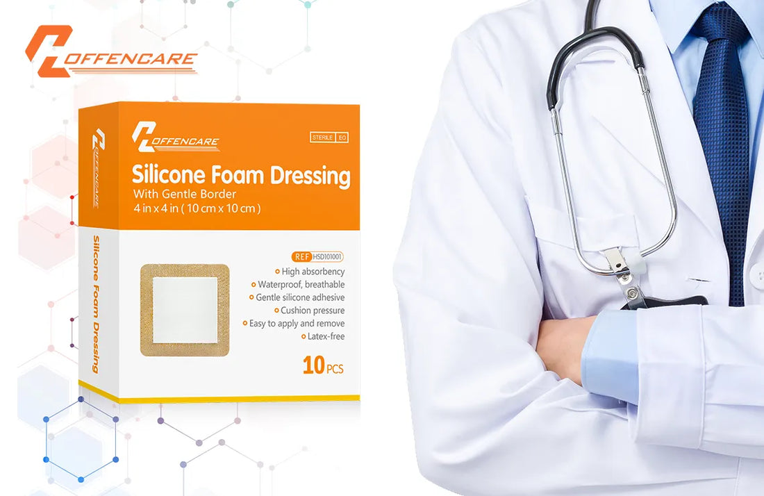 Bordered Silicone Foam Dressing with SAF Benefits
