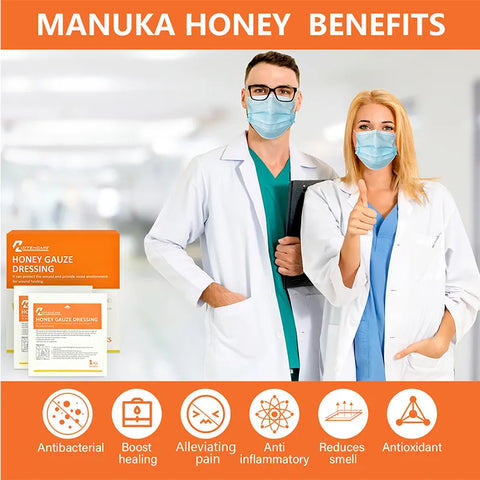 HoffenCare® Manuka Honey Gauze Wound Dressing