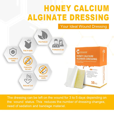 HoffenCare® Honey Calcium Alginate Wound Dressing
